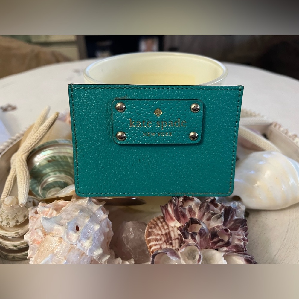 Kate Spade Teal Card Holder